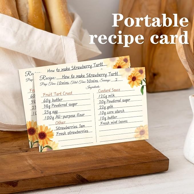 Recipe Cards 4x6, Premium Double-Sided Recipe Cards - Image 6