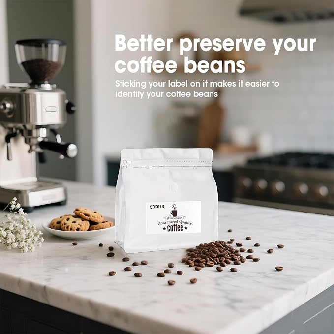 50 Count 8oz Coffee Bags with Valve, 1/2 lb Vented Coffee Beans Packaging Bags - Image 9