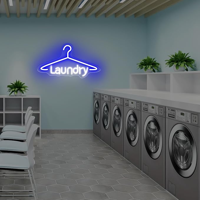Laundry Neon Sign Laundromat Led Neon Sign Washing Machine Light Sign - Image 7