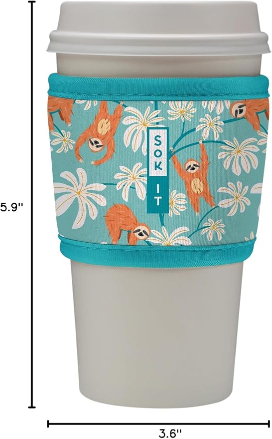Sok It HotSok Coffee & Tea Reusable Insulated Neoprene Cup Sleeve - Image 7
