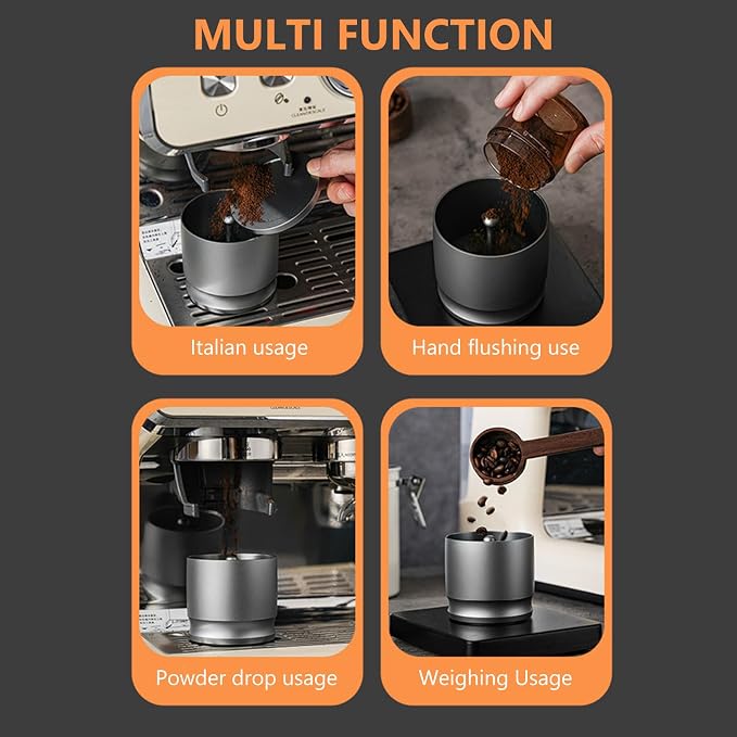 HEEPDD Coffee Dosing Ring, 58mm Aluminum Alloy Espresso Powder Receiver - Image 9