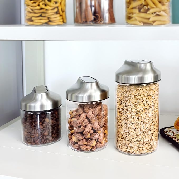 Aelga 34oz Glass Food Jars Canisters - Image 8