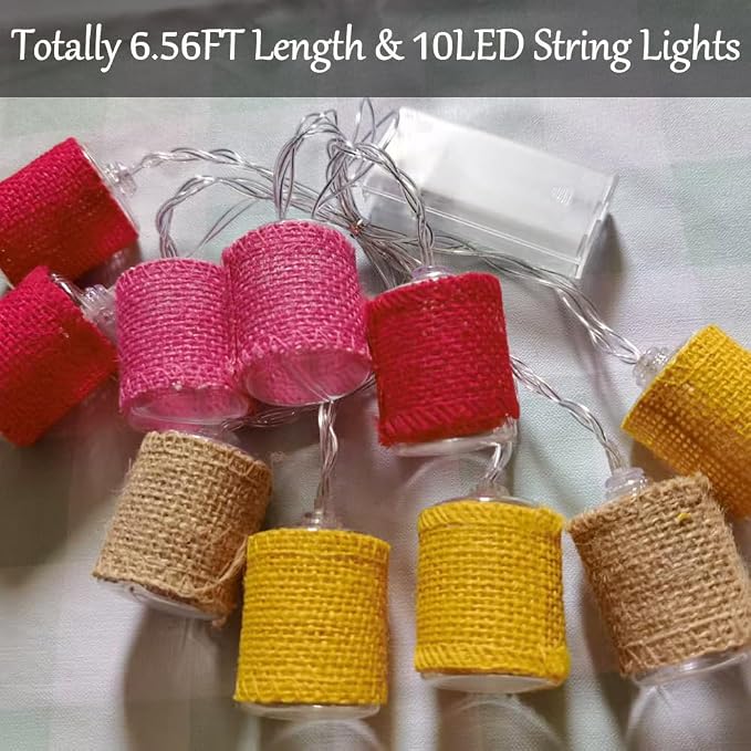 Fielegen 10 LED Retro String Lights 2 Meter Battery Powered Vintage Theme - Image 7
