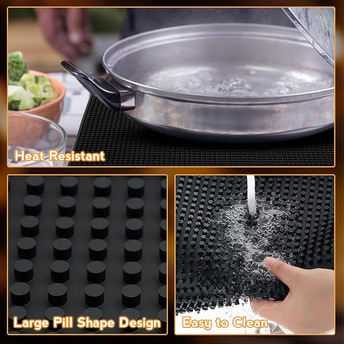 Tioncy 1 Pack 32 x 24 Inch Bar Mat, Non Slip Countertop Protector - Image 6