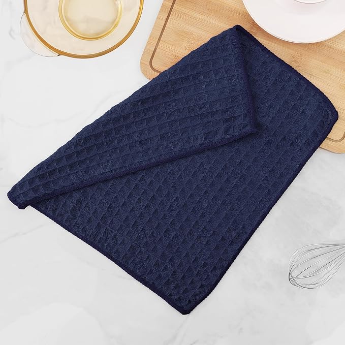 Homaxy Microfiber Waffle Weave Kitchen Dish Cloths, 12 x 12 Inch Ultra - Image 7