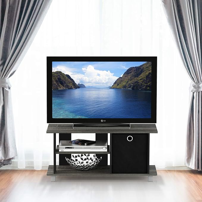 Furinno Simplistic TV Stand, 3-Tier Entertainment Center, Open Shelf TV Console - Image 6