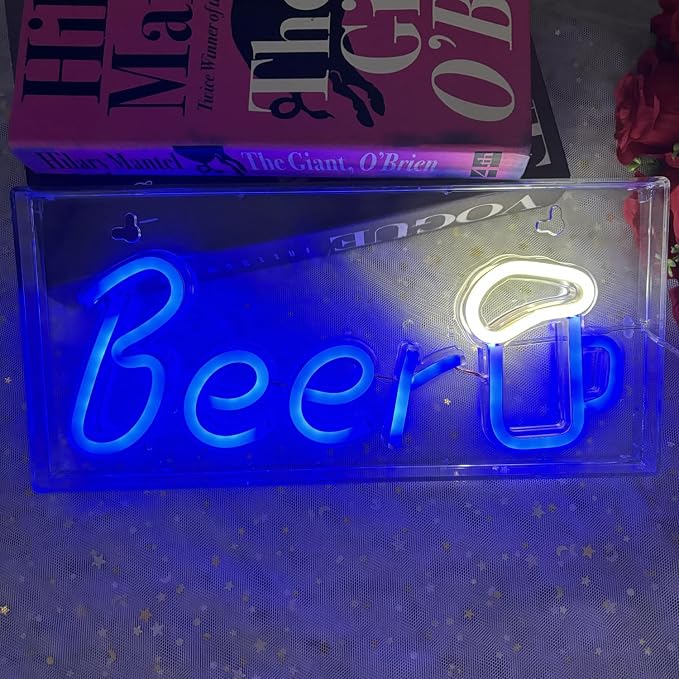 Bar Neon Sign, LED Neon Beer Signs, 3D Standable Beer Neon Bar Light - Image 8