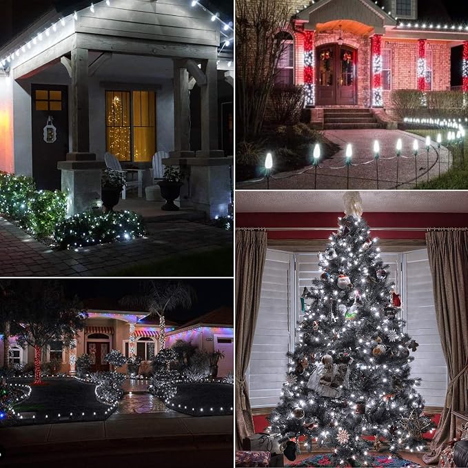 C9 Christmas String Lights Outdoor 50 Feet Led Christmas Lights, 50+2 - Image 7