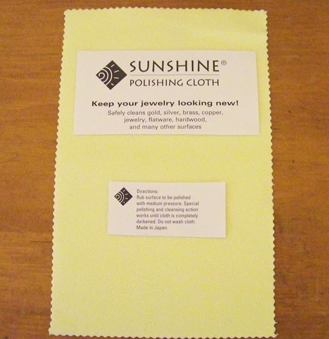 20 Sunshine Polishing Cloth for Sterling Silver, Brass and Copper Jewelry by CRAFTWIRE