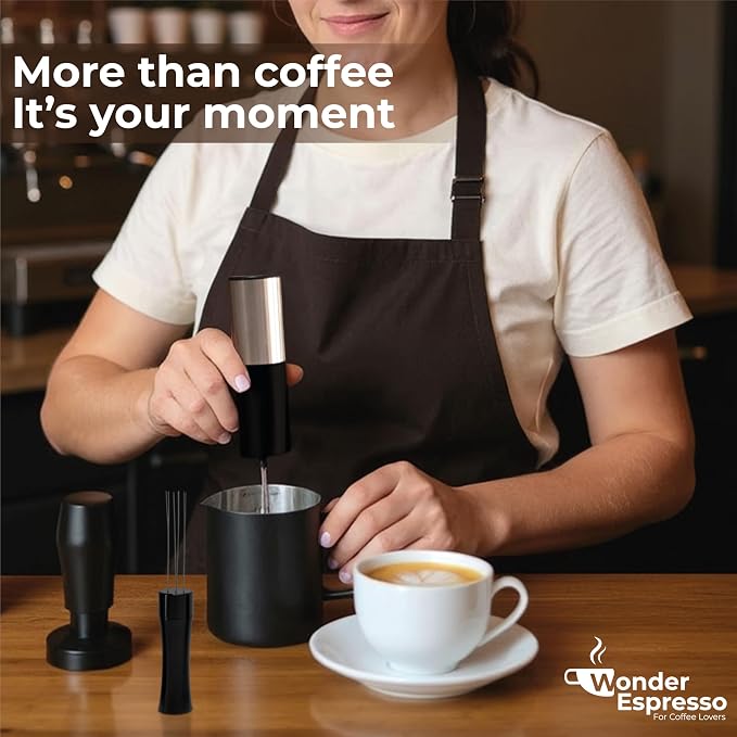WDT Tool Espresso Magnetic, Espresso Tool Kit, Coffee Tamper 51mm, Milk Frother - Image 7
