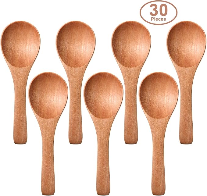 30 Pcs Small Wooden Spoons, 3. 5 Inch Mini Wood Natural Spoons - Image 6