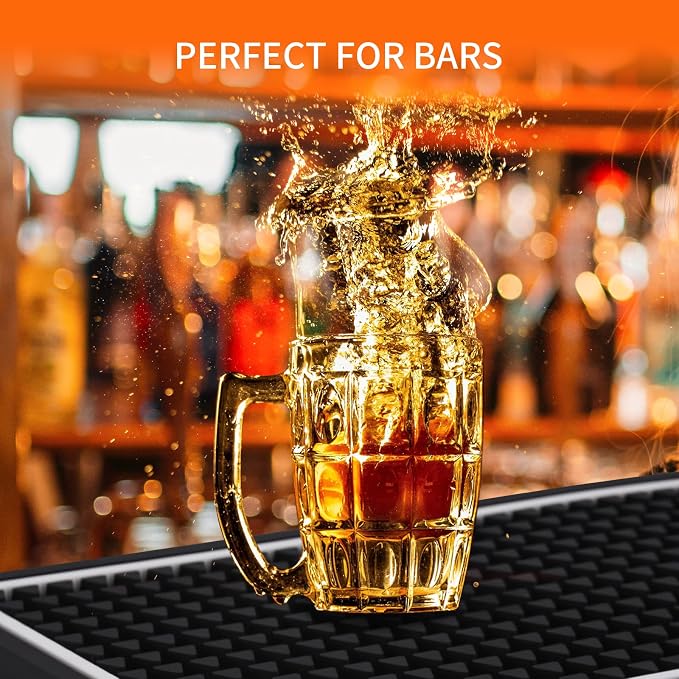 Bar Mat for Cocktail and Coffee Bar 6" x 12" Rubber Bar Service Spill Mat for - Image 7