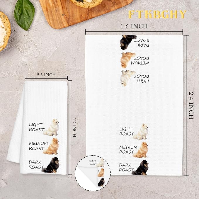 Funny Pomeranian Kitchen Towels, Pomeranian Gifts - Image 7