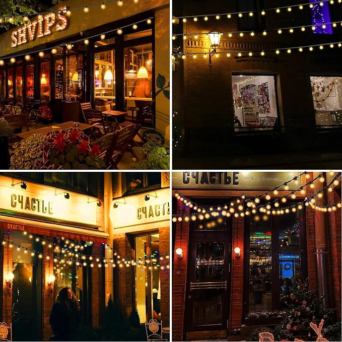 25 Pack G40 Frosted Replacement Bulbs, 5W Globe Light Bulbs Fits E12 Candelabra - Image 7