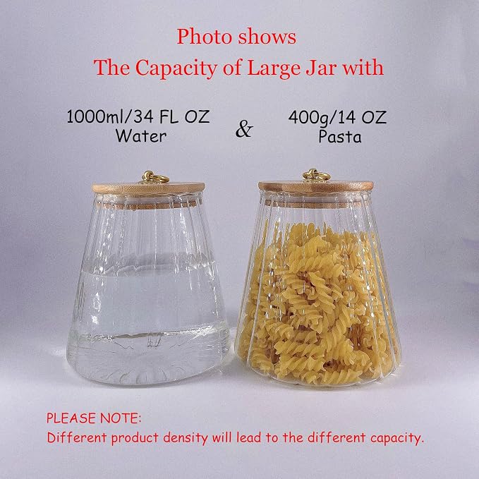 Glass Coffee Nuts Canister Airtight Storage Jar Petal Decorative Container - Image 8