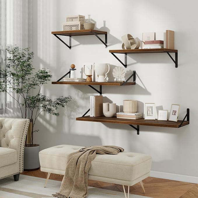 Floating Shelves 12 Inch Deep, 36W x 12D Wall Shelf Set of 2, 60 lbs Heavy Duty - Image 9