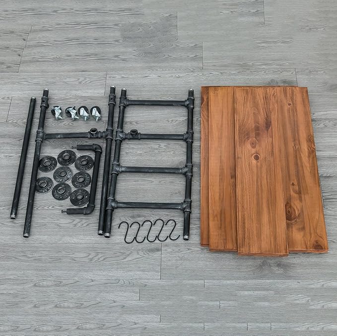 Industrial Portable Kitchen Island on Wheels, Bar Carts - Image 7