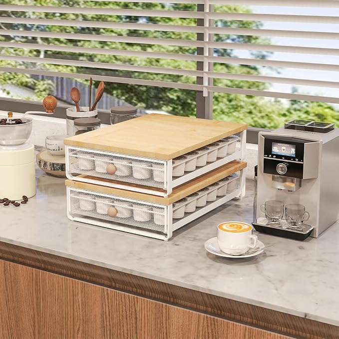 Sedegn Coffee Pod Holder Counter Coffee Vertuo Capsules Storage Organizer - Image 7