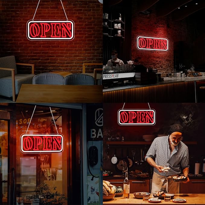 Neon Open Sign for Business LED Neon Open Light Sign Powered by USB - Image 8