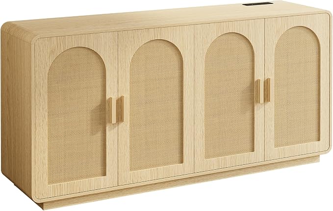 LIKIMIO Rattan Buffet Cabinet - Image 9
