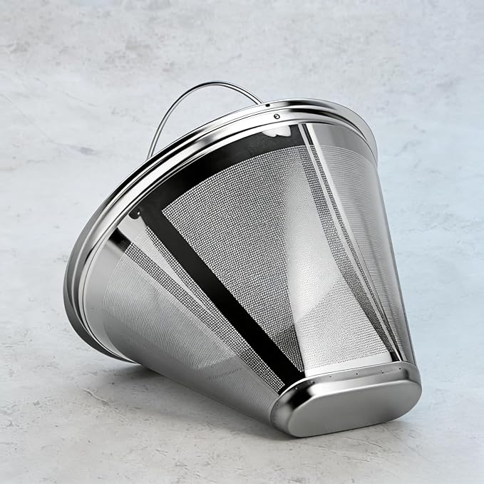 Permanent Stainless Steel Cone Filter, Coffee Filter- Fits Cuisinart Coffee - Image 8