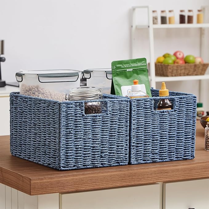 Vagusicc Wicker Storage Basket, Large Storage Baskets - Image 7