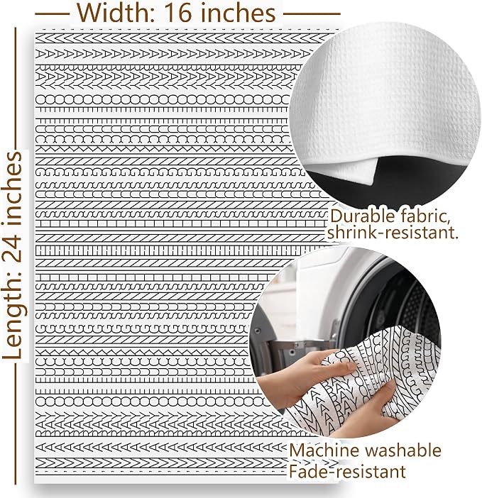 Funny Dark Humor Dish Tea Kitchen Towel, Funny Swear Word Hand Towels, I'm A - Image 7