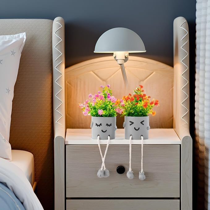 3 Packs Cute Fake Plants, Kawaii Artificial Potted Plants - Image 9