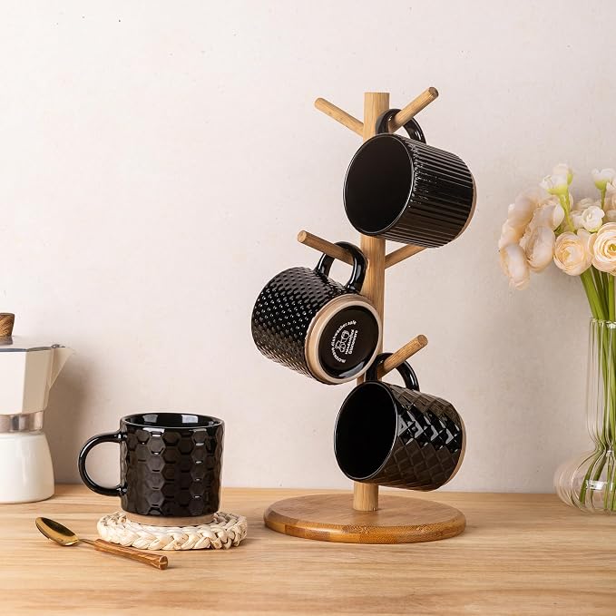 GBhome 8OZ Stackable Coffee Mugs, Ceramic Coffee Mugs - Image 8