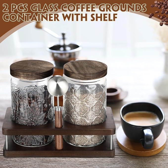 Suclain Glass Coffee Grounds Container - Image 6