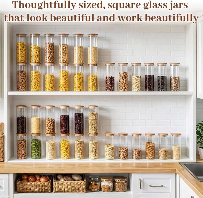 77L Stackable Glass Food Storage Containers - Image 8
