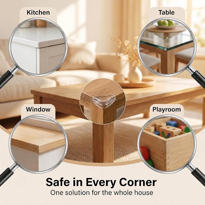 16 Pack Clear Baby Corner Protectors – Teardrop-Shaped & Spherical Furniture - Image 7
