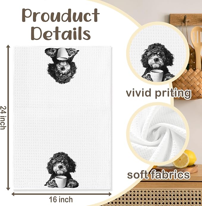 Funny Bernedoodle Kitchen Towels, Dog Kitchen Accessories, Dog Chef Gifts - Image 6