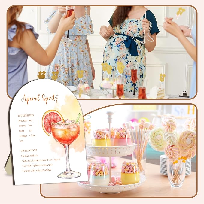 Aperol Spritz Bar Sign, Cocktail Bar Recipe Sign - Image 7