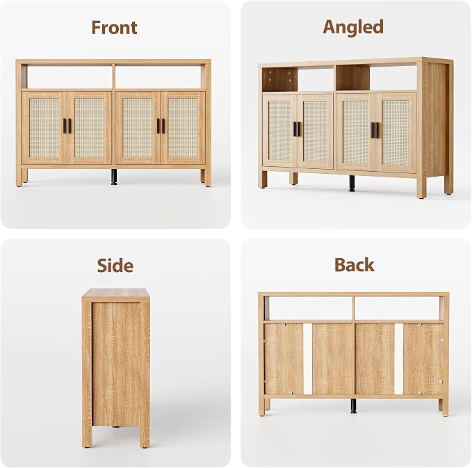Mericonia Rattan Buffet Cabinet - Image 9
