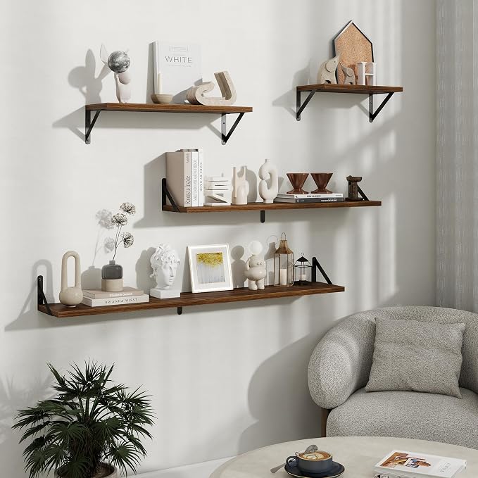 Floating Shelves 8 Inch Deep, 36W x 8D Wall Shelf Set of 2, 60 lbs Heavy Duty - Image 9