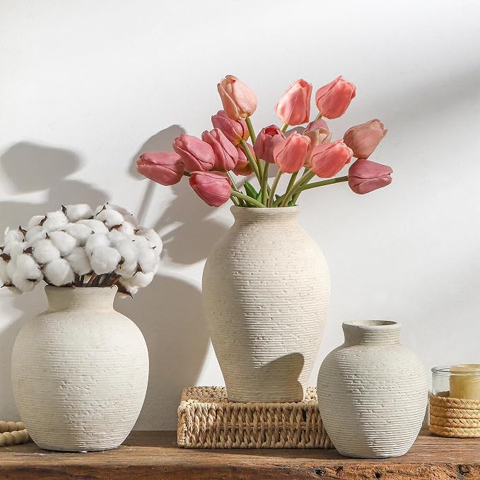 Vanselia Ceramic Flower Vase Home Decor - Image 9