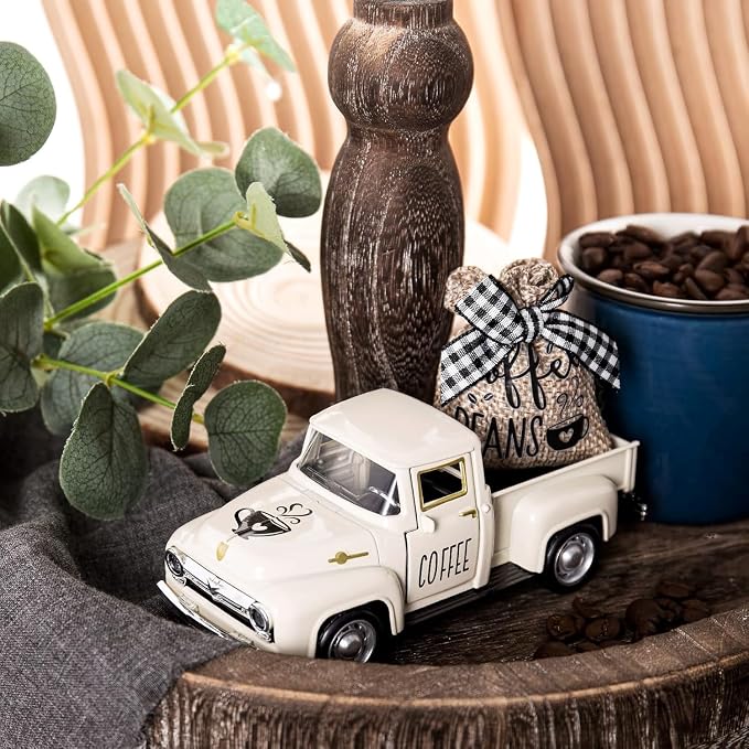 Huray Rayho Coffee Decor for Coffee Bar Metal Truck - Image 6