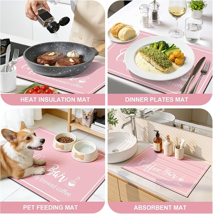 Findosom Dish Drying Mat, Cuttable Drying Mat - Image 8