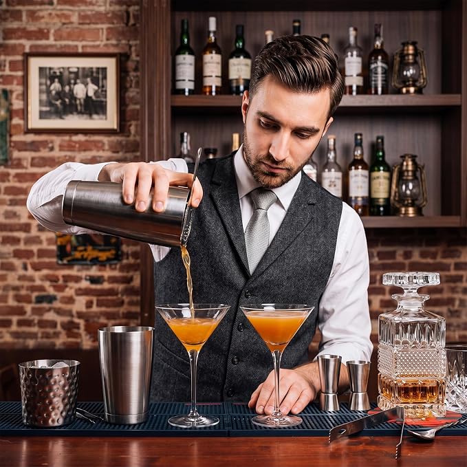 Sabary 2 Pcs Cocktail Shakers Professional Bar Shaker Boston Set Stainless - Image 7