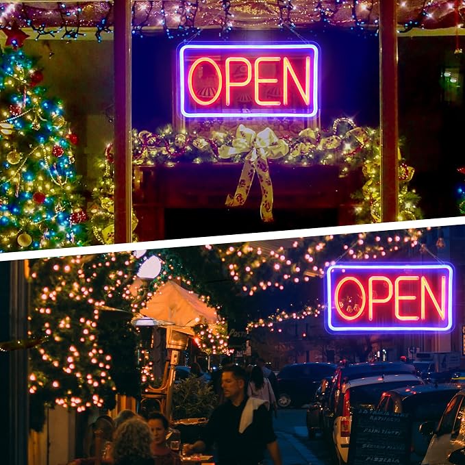 Open Signs for Business, Neon Open Sign Led, 16.5"x 9", - Image 9