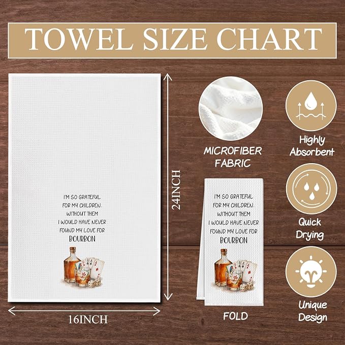 Bourbon Whiskey Gifts Kitchen Towels, Gifts - Image 6