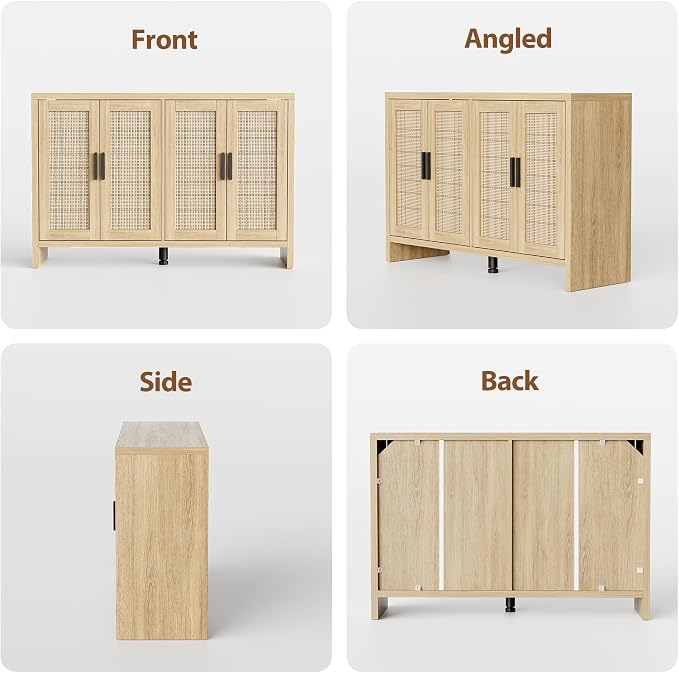 Mericonia Rattan Buffet Cabinet - Image 9