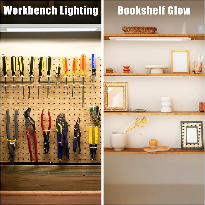 4 Pcs 14inch Plug in Under Cabinet Lighting - Image 8