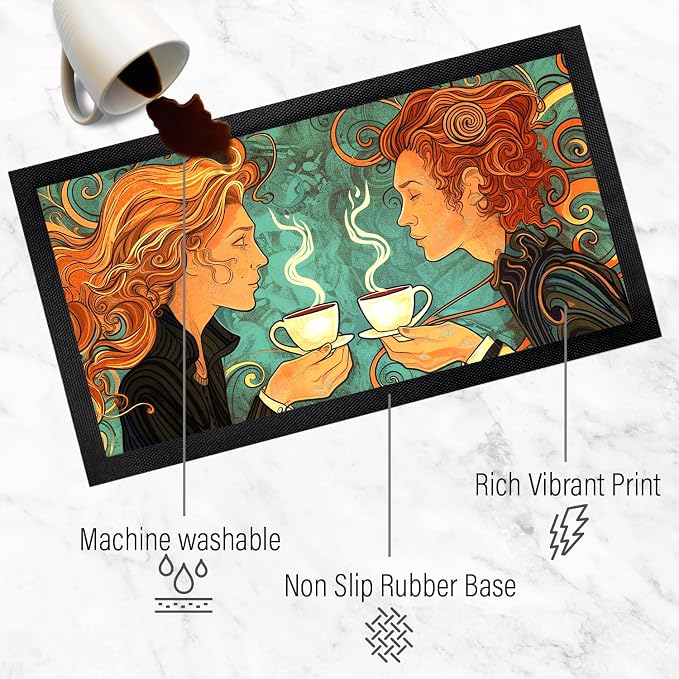 Coffee Bar Mat - Coffee Gifts - Coffee Lover - Coffee Bar Accessories - Barista - Image 5