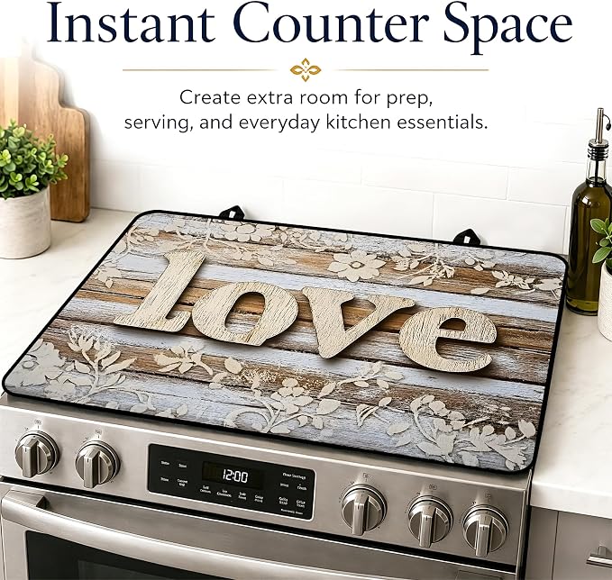 Multi-Design Stove Top Cover for Glass/Electric Stoves, 3-in-1 Counter - Image 7
