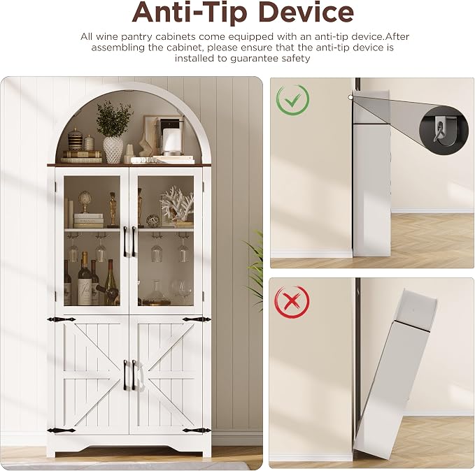 Maupvit Arched Wine Cabinet - Image 7