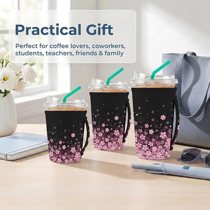 Artsocket 3 Pack Reusable Iced Coffee Sleeve - Image 7