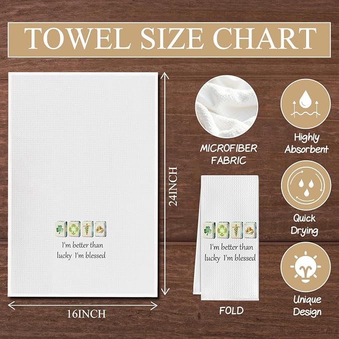 St. Patrick's Day Mahjong Gifts Kitchen Towels, Mahjong Gifts - Image 6