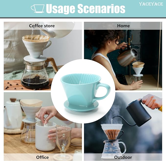 Pour Over Coffee Maker Ceramic, Pour Over Coffee Dripper - Image 7